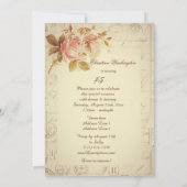  Paris Postmarks Chic Rozen 45th Birthday Kaart (Achterkant)