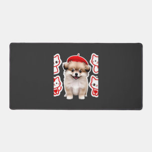 Paris Pup & Kitty Crew � Cute Beret Hond en Kat Bureaumat