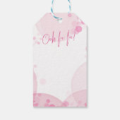 Paris Quinceanera Roze Eiffeltoren Dank u Cadeaulabel (Achterkant)