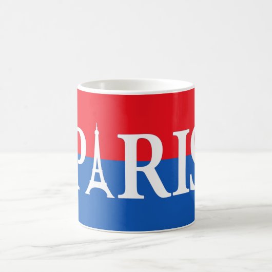 Paris - Red & Blue Coffee Mug (Centre)