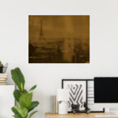 Paris-reflectie Poster (Thuiskantoor)