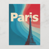 Paris retro briefkaart (Voorkant)