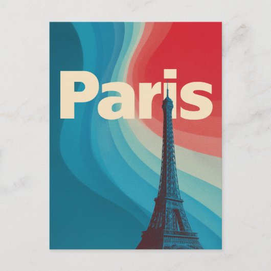 Paris retro briefkaart (Voorkant)