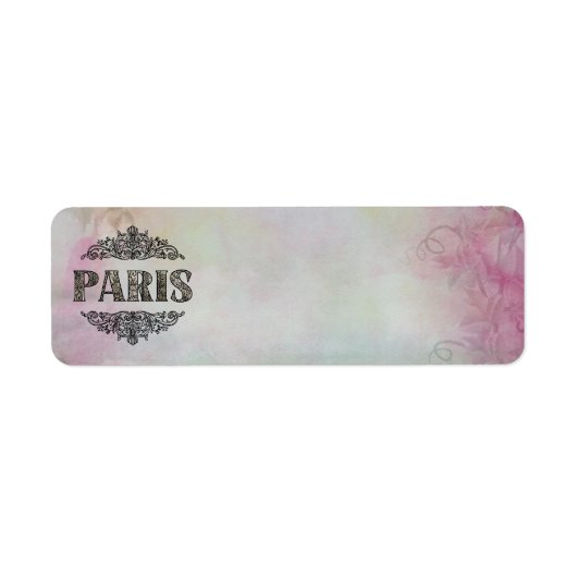 Paris Return Address Label (Voorkant)