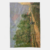 Paris Road with Peasant by Vincent van Gogh Theedoek (Verticaal)