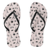 Paris Romance Patterned Teenslippers (Voetbed)