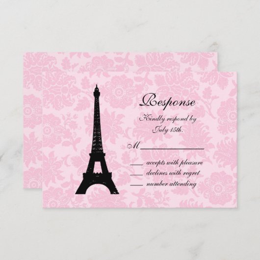 Paris romantique RSVP (Devant / Derrière)