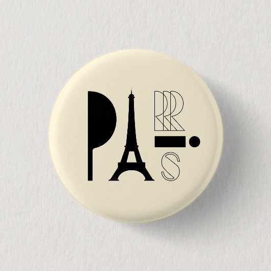PARIS RONDE BUTTON 3,2 CM (Voorkant)