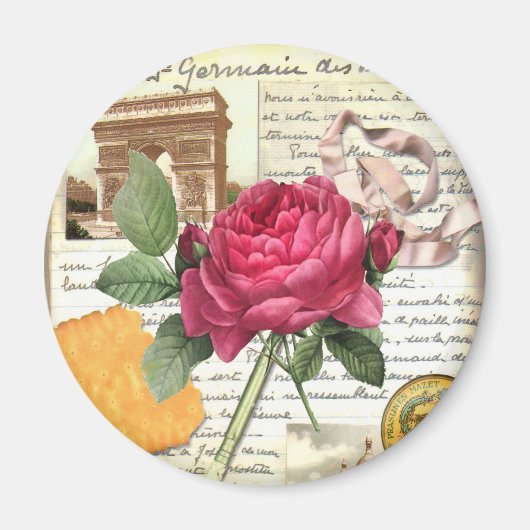 Paris Rose Magnet (Devant)
