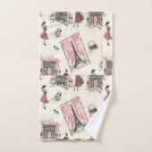 Paris rose vintage (Serviette à main)