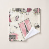 Paris rose vintage (Gant de toilette)