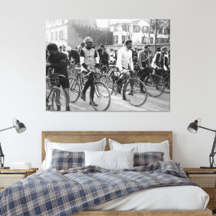 Paris-Roubaix Wielerwedstrijd 1907 Kleur Redux Canvas Afdruk