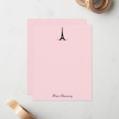 Paris roze - Bedankt voor je briefkaarten (Voorkant / Achterkant in situ)