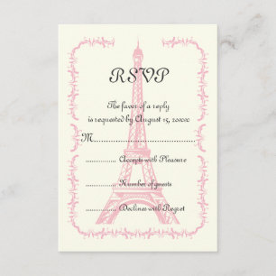 Paris roze Eiffeltoren bestemming bruiloft RSVP