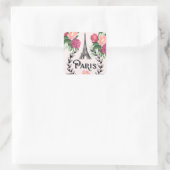 Paris  Roze Rozen Stickers (Tas)