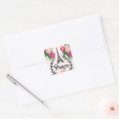 Paris  Roze Rozen Stickers (Envelop)