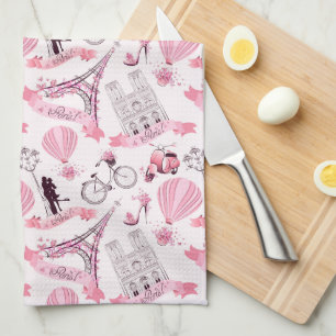 Paris Roze Theedoek