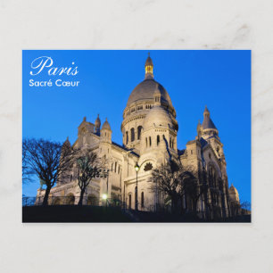 Paris - Sacré Coeur la carte postale de nuit