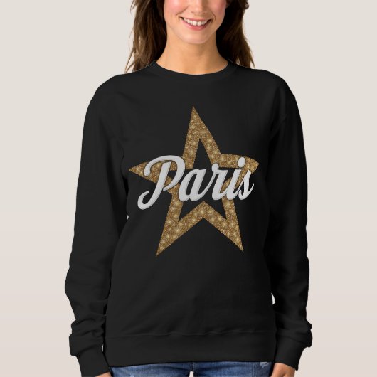 Paris Script avec Sweatshirt étoilé (Type blanc) (Devant)