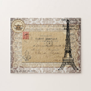 Paris  Shabby Chic Eiffel Tower Legpuzzel