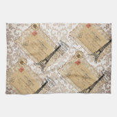 Paris Shabby Chic Eiffel Tower Theedoek (Horizontaal)