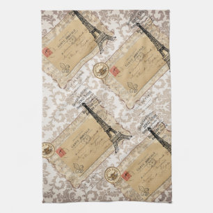 Paris Shabby Chic Eiffel Tower Theedoek