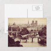 Paris Sights Briefkaart (Voorkant / Achterkant)