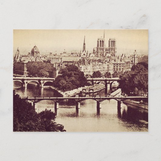Paris Sights Briefkaart (Voorkant)