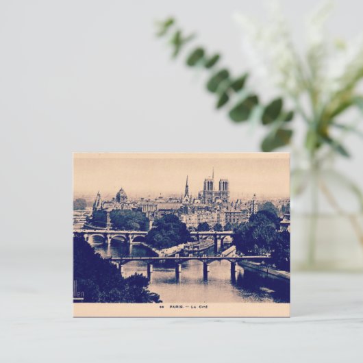 Paris Sights Briefkaart (Staand voorkant)