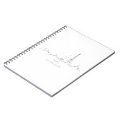 Paris skyline avec coordonnées carnet (Côté gauche)