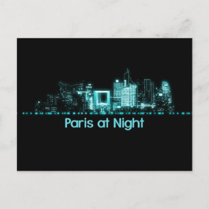 Paris Skyline Briefkaart