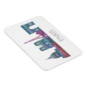 Paris Skyline Colored Buildings Magneet (Rechterzijde)