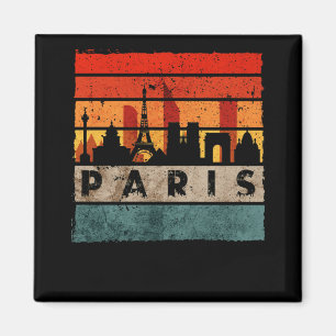 Paris Skyline Eiffel Tower France Souvenir Paris Magneet
