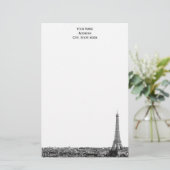 Paris Skyline Etched 01 Papeterie (Debout devant)