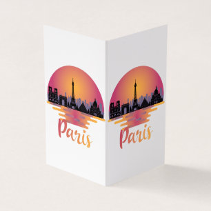 Paris Skyline - France Travel Kaart