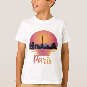 Paris Skyline - France Travel T-shirt