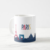 Paris Skyline Koffiemok (Voorkant links)