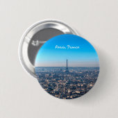 Paris Skyline Ronde Button 5,7 Cm (Voorkant /achterkant)