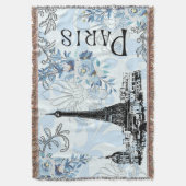 Paris sous couverture bleue frangée (devant Vertical)