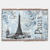 Paris sous couverture bleue frangée (Devant)