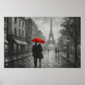 Paris sous la pluie – Impression d'art mural (Devant)