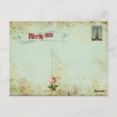 Paris Souvenier L'Paris Opera House Briefkaart (Achterkant)