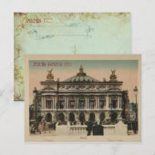 Paris Souvenier L'Paris Opera House Briefkaart (Voorkant / Achterkant)