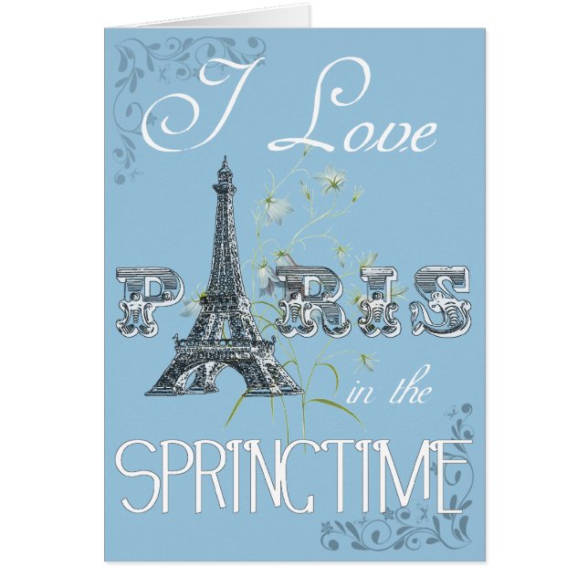 Paris Spring Love Card (Voorkant)