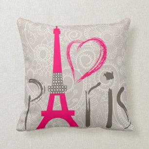 Paris Square Cotton Sierkussen Hoesje 16x16