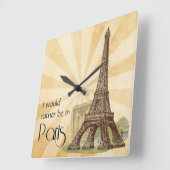 Paris Square Wall klok (Hoek)