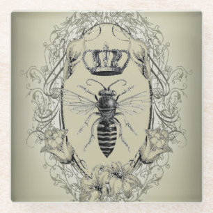 paris steampunk bijenteler franse bijenkoningenkop glazen onderzetter