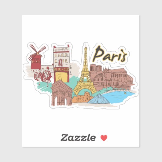 PARIS STICKER (Vel)