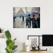 Paris Street Rainy Day (1877) Poster (Thuiskantoor)