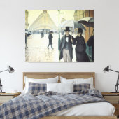 Paris Street, Rainy Day door Caillebotte Canvas Afdruk (Insitu (Slaapkamer))